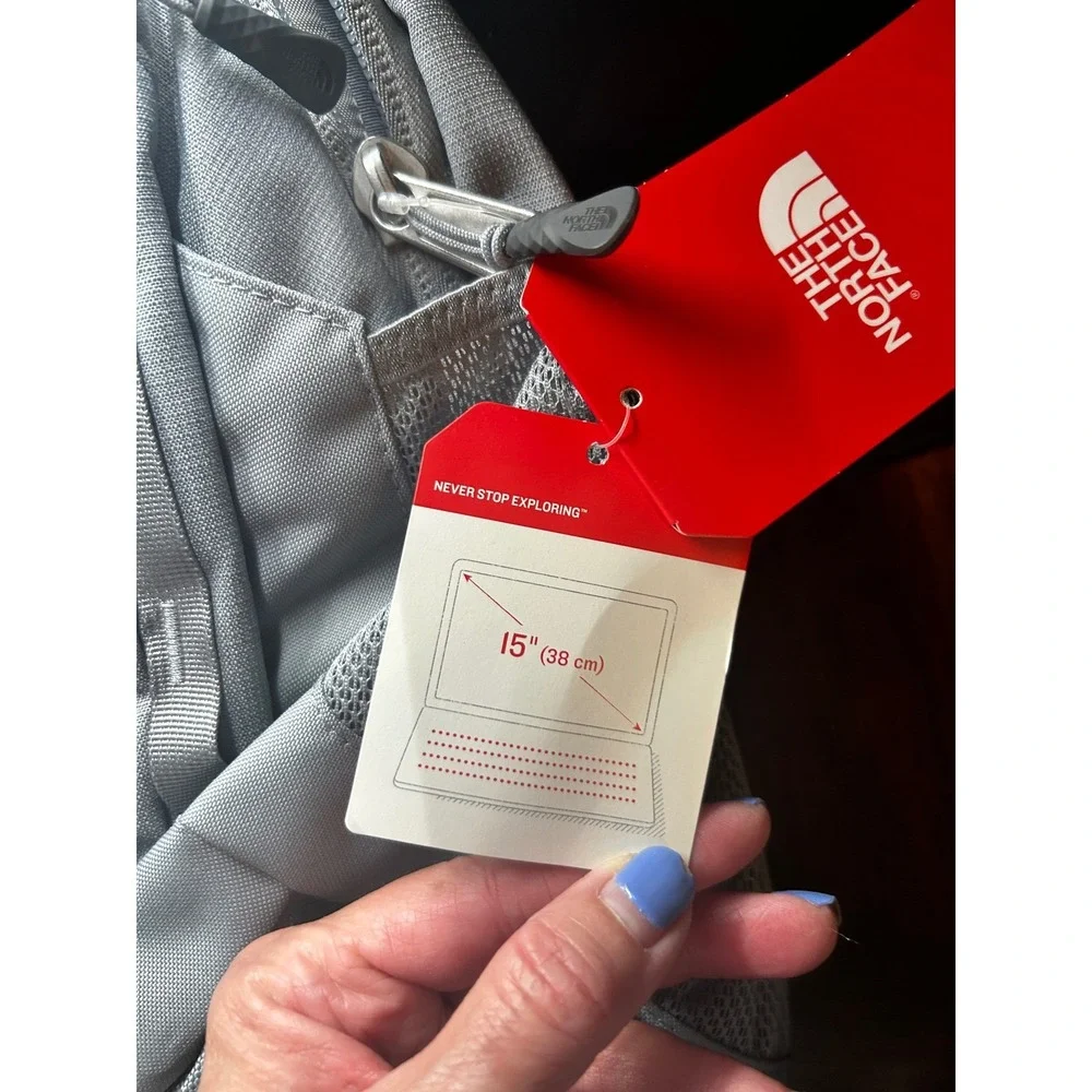 The North Face Connector Backpack Zinc Grey 15in Laptop Sleeve 26.5L NWT NF0A3KX